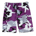 Ultra Violet Purple Camo Twill Battle Uniform Combat Shorts (XS to XL)
